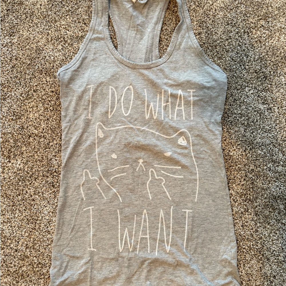 Racerback workout shirt